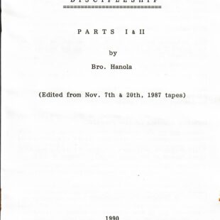 Discipleship-BookCover Discipleship I & II